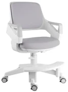 Detská rastúca stolička Neoseat KIDDY FIVE — látka, sivá