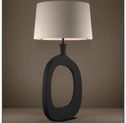 Eglo 390424 - Stolná lampa DIEZMA 1xE27/60W/230V 88 cm čierna/krémová