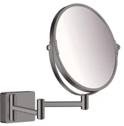 Hansgrohe AddStoris, kozmetické zrkadlo Ø188 mm, kartáčovaný čierny chróm, HAN-41791340