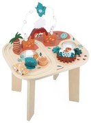 Drevený multifunkčný stolček s aktivitami - dinosaurus