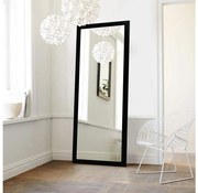 Nástenné zrkadlo CHEVAL 105x40 cm čierna