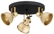 Argon 6243 - Bodové svietidlo LENORA 3xE14/7W/230V zlatá/čierna