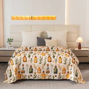 Prehoz na posteľ APOTHECARY, krémový Rozmer: 220 x 240 cm