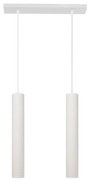 LED Luster na lanku TUBA 2xGU10/4,8W/230V biela