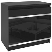 Nočný stolík  Belini čierny  BH SN1/1/B/B/4B/0