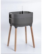 Plastia Vysoká pestovateľská nádoba Urbalive, sivá