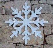 DECOLED Snehová vločka Wega, plast 50 cm