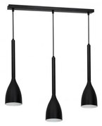 Luster na lanku ISTAPPAR 3xE27/60W/230V čierna