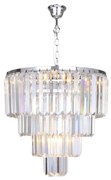 Zuma Line 17106/4+1-CHR - Krištáľový luster na reťazi AMEDEO 5xE14/40W/230V ZL0014