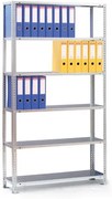 META Regál na zakladače COMPACT, 1850 x 1250 x 300 mm, pozink, základný