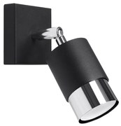 Bodové svietidlo Nero, 1x čierne kovové tienidlo, (možnosť polohovania), ch