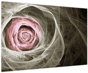 Obraz - Abstraktné ruže svetlo ružová (90x60 cm)