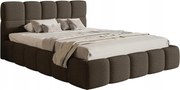 Manželská posteľ 160 cm Cirsten 160 (s roštom, s úl. priest.) (tmavohnedá)
