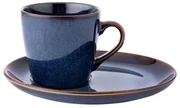 Altom Keramická šálka s podšálkou Reactive Navy Blue 310 ml