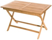 Deokork Záhradný skladací stôl obdĺžnik COIMBRA 120 x 70 cm (teak)
