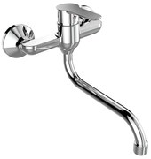 Mereo Mereo, Drezová nástenná batéria, Zuna, s ramienkom rúrkovým ø 18 mm - 200 mm, chróm, MER-CB30101Z