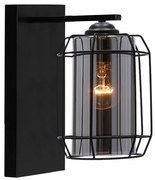Candellux Čierne nástenné svietidlo Jonera pre žiarovku E27 21-08411