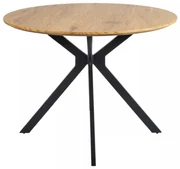 Jedálenský stôl Aster 100 cm, dub / čierna