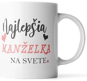 Sablio Hrnček Najlepšia manželka na svete - 200 ml - espresso