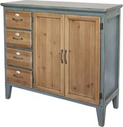 Opálová antik drevená komoda French antiek - 90*37*80 cm