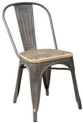 Jedálenská stolička Signal LOFT grafit/orech