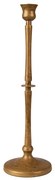 Mosadzný antik kovový svietnik Beini na úzku sviečku - Ø 10*35 cm