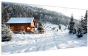 Obraz - Horská chata (120x50 cm)