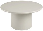 Krémový okrúhly konferenčný stolík ø 80 cm Nagano – House Nordic