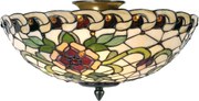 Stropné svietidlo Tiffany Alienor - Ø 40 * 25 cm E14 / max 2 * 40W