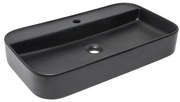 Umývadlo na dosku SAT Infinitio 70x40 cm bez prepadu čiernej SATINF4070BKM