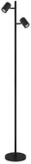 Globo 57918SB - Stojacia lampa JAMES 2xGU10/5W/230V čierna