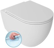 Isvea Isvea, INFINITY závesná WC misa, Rimless, 36,5x53cm, biela, 10NF02004