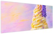 Obraz - Zmrzlina s levanduľou (120x50 cm)