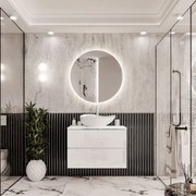 KÚPELŇOVÁ SKRINKA NESSIE BIELÝ LESK + STRIEBORNÁ