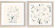 Detské obrázky v súprave 2 ks 33x33 cm Little One – Wallity