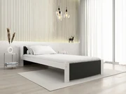 Posteľ IKAROS 90 x 200 cm, antracit/biela Rošt: Bez roštu, Matrac: Bez matraca