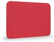 Akustický panel na stenu 120 x 80 cm, okrúhle rohy, červená