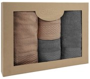 BAVLNENÉ UTERÁKY SOLANO SADA 2 KS 50X90 CM, 2 KS 70X140 CM VIACFAREBNÁ