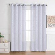 Záclona na krúžkoch Lena silver RP499 140x245 cm