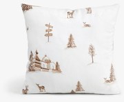 Goldea flanelová obliečka na vankúš - beskydy 40 x 40 cm