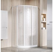 Ravak 3114O10211 - Sprchový kút štvordielny štvrťkruhový SUPERNOVA 80x80 cm biela