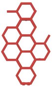 Terma Hex 821x486 vodný radiátor Soft 3028 ZX