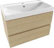 Kúpeľňová skrinka s umývadlom Naturel Verona 80x50x45,5 cm v dekore svetlé drevo mat VERONA80SDU5