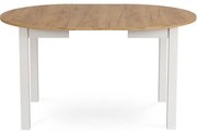 Rozkladací jedálenský stôl Klara 102-142 cm MDF Dub craft biela