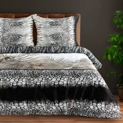 MAKOSATÉNOVÉ OBLIEČKY EVA MINGE EVA17 160X200 CM, 2 KS 70X80 CM VZOROVANÉ