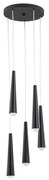 Argon 2103 - Luster na lanku HOLLYWOOD 5xE14/7W/230V čierna