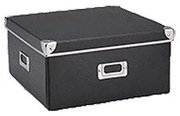 Štýlový skladací papierový úložný box čierny, viac veľkostí 26x13x10 cm