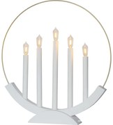 Biela vianočná svetelná dekorácia Brace – Star Trading