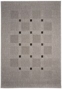 Devos Caby (DC Carpets), Kusový koberec FLOORLUX Silver / Black 20079 Spoltex – na von aj na doma, 120x170, béžová, chodba / predsieň
