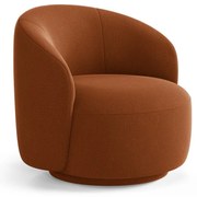 Otočné kreslo v tehlovej farbe Letizia – Micadoni